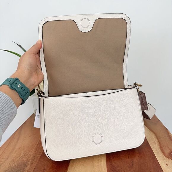 Bundle NWT Coach Logan Messenger and Corner zip Wristlet‎ With Coach Stripe - Picture 7 of 14